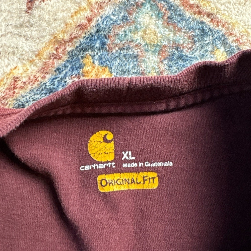 Carhartt DISTRESSED Blank Pocket T-shirt Medium - Picture 3 of 5